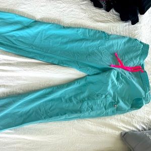 Figs neon blue limited edition color small tall yola scrub bottoms